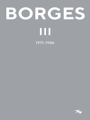 cover image of BORGES III